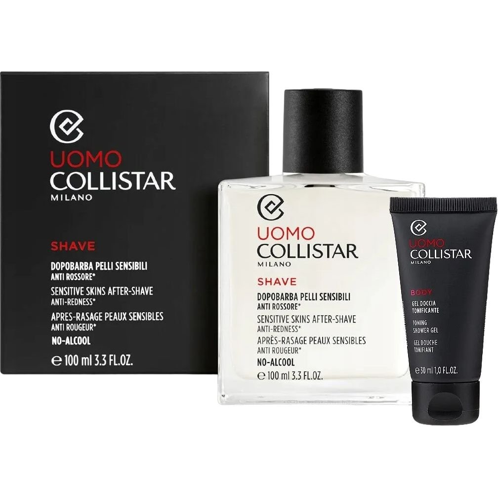 Бальзам після гоління Collistar Linea Uomo Sensitive Skins After-Shave Anti-Redness 100 мл + гель для душу 30 мл - фото 1