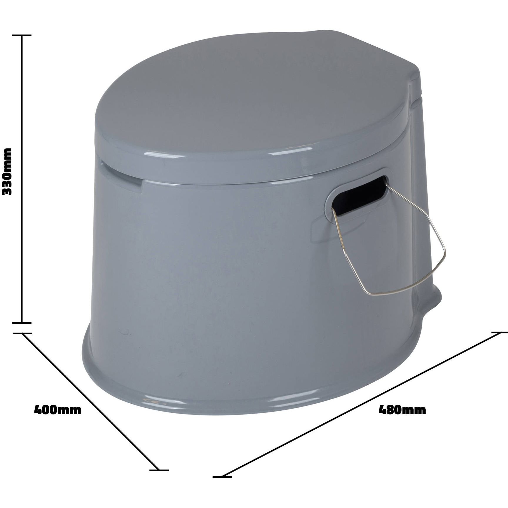 Биотуалет Bo-Camp Portable Toilet 7 л серый (5502800) - фото 6