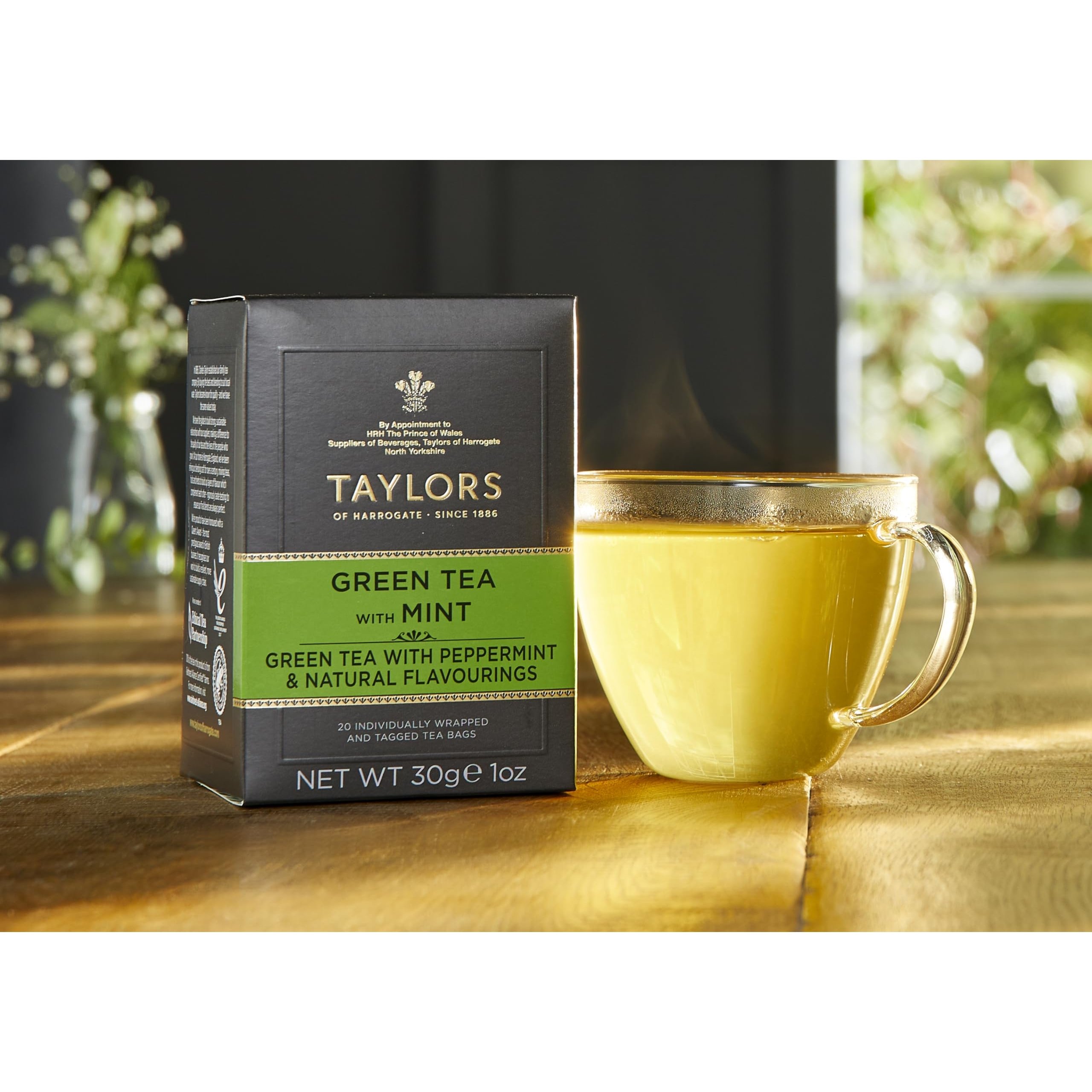 Чай зеленый Taylors of Harrogate Green Tea With Mint с мятой 20х1.5 г - фото 3