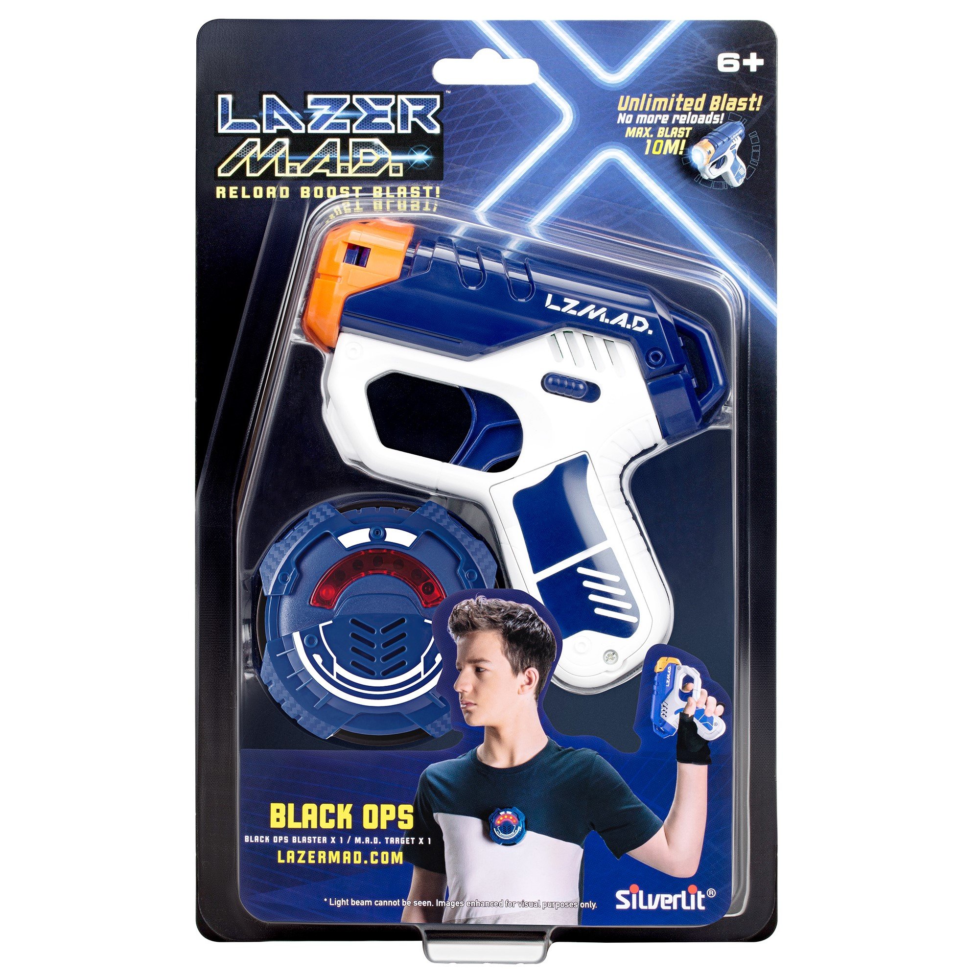 Іграшкова зброя Silverlit Lazer M.A.D. Black Ops, бластер та мішень (LM-86861) - фото 1