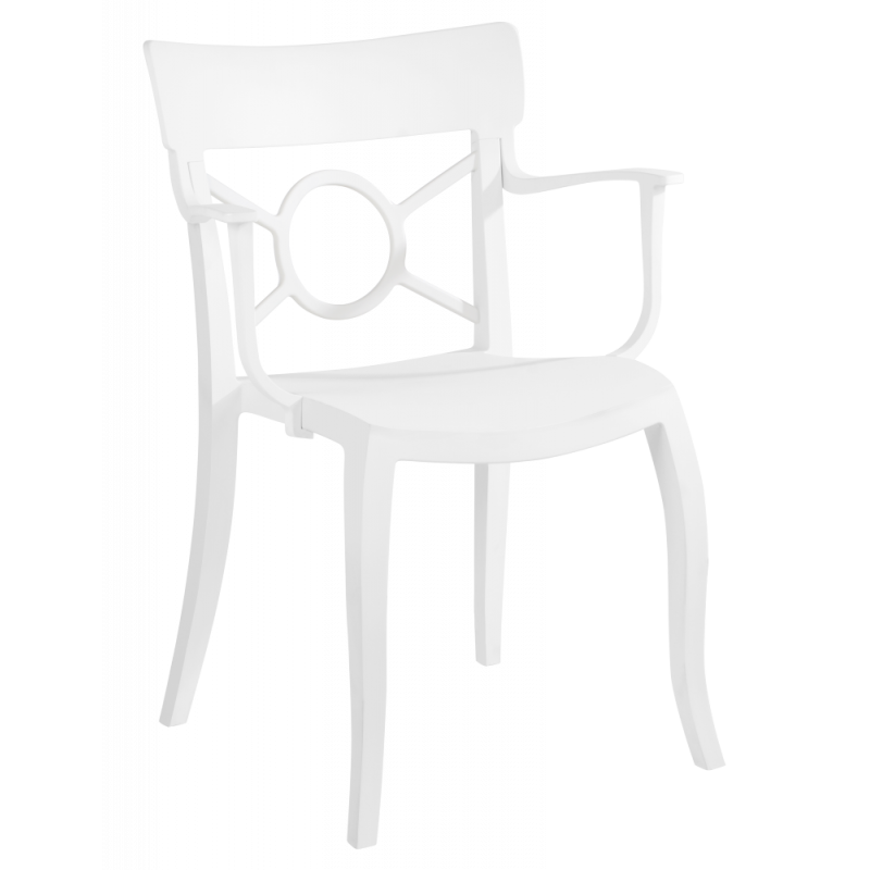 Крісло Papatya Opera-K, сидіння біле, верх білий (288910) - фото 1