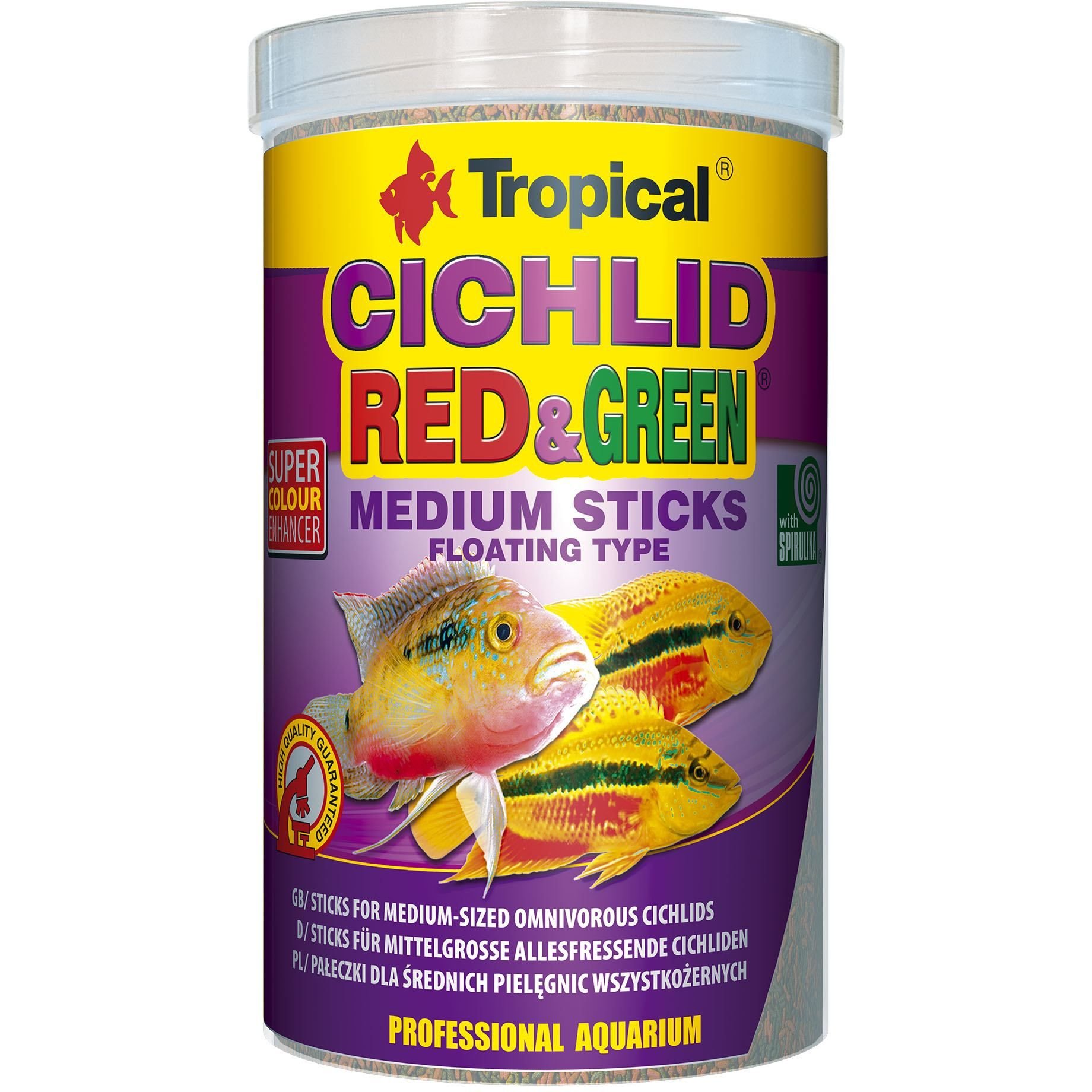 Корм для риб Tropical Cichlid Red Green Medium Sticks, палички, 360 г - фото 1