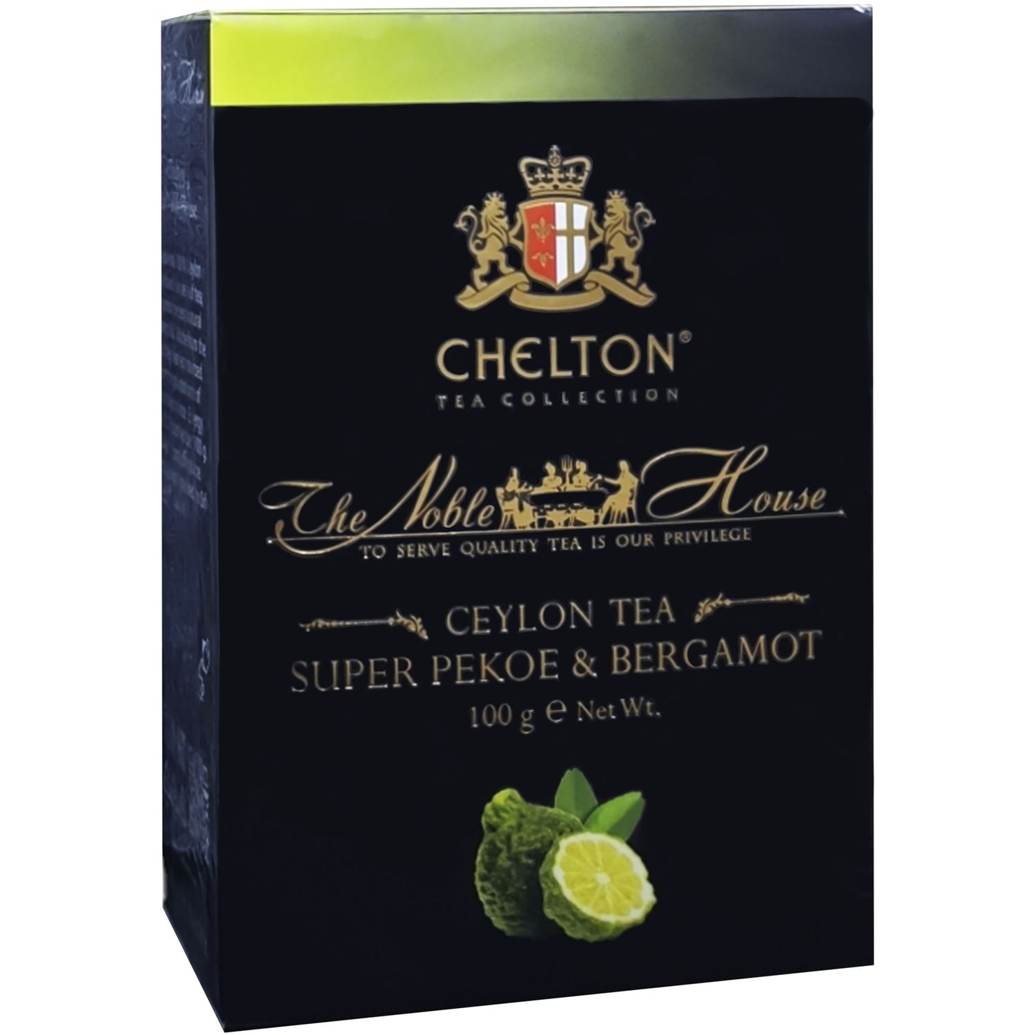 Чай чорний Chelton The Noble House Super Pekoe з бергамотом, 100 г (890807) - фото 1