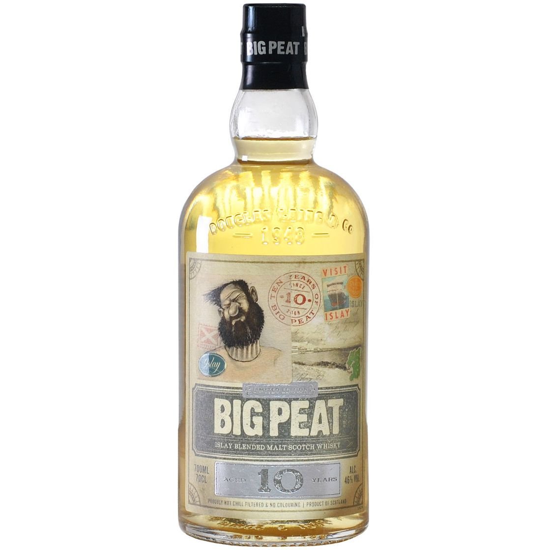 Віски Douglas Laing Big Peat 10 yo Blended Malt Scotch Whisky, Limited Edition, 46%, 0,7 л - фото 1