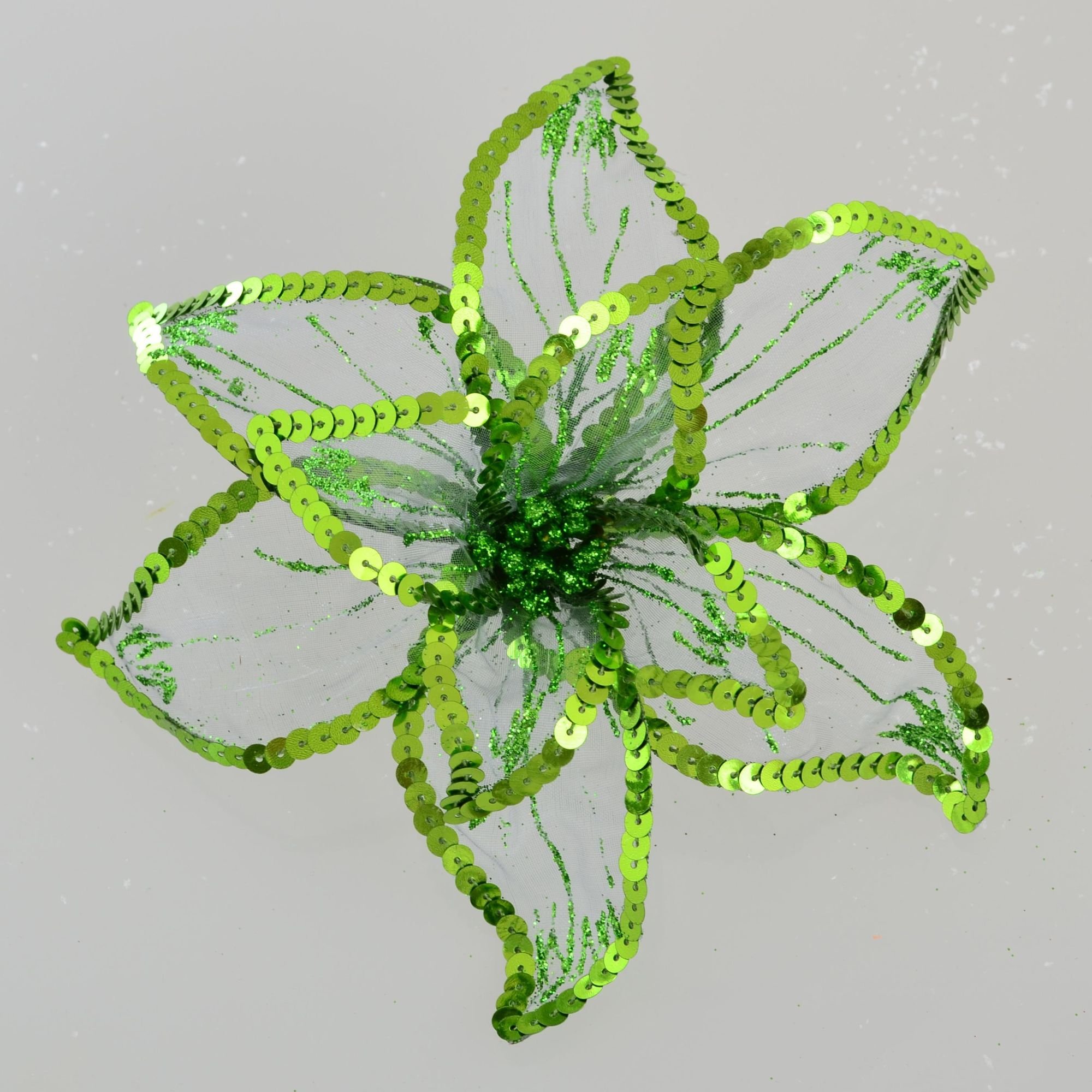 Квітка пуансетії Yes! Fun Розкіш 23х23 см напівпрозора зелена (750302) - фото 2