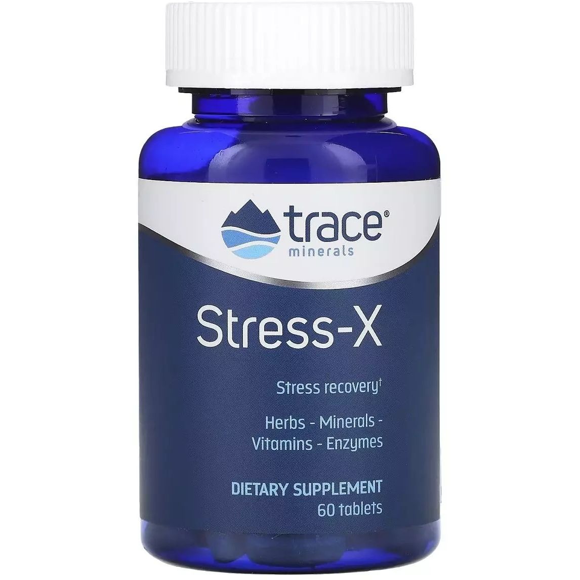 Восстановление и защита от стресса Trace Minerals Stress-X 60 таблеток - фото 1