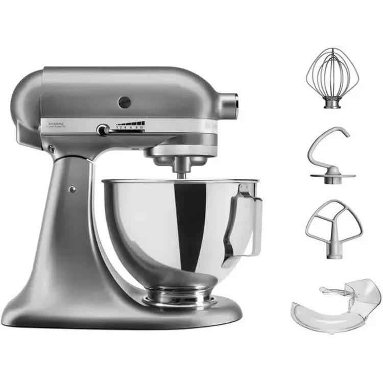 Планетарний міксер KitchenAid 4.3 л хром (5KSM95PSEMC) - фото 1