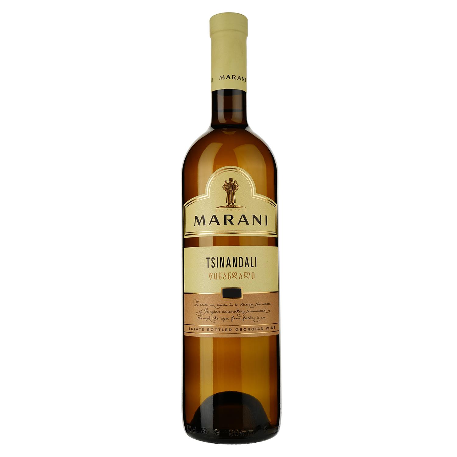 Вино Marani Цинандалі, біле, сухе, 13%, 0,75 л - фото 1