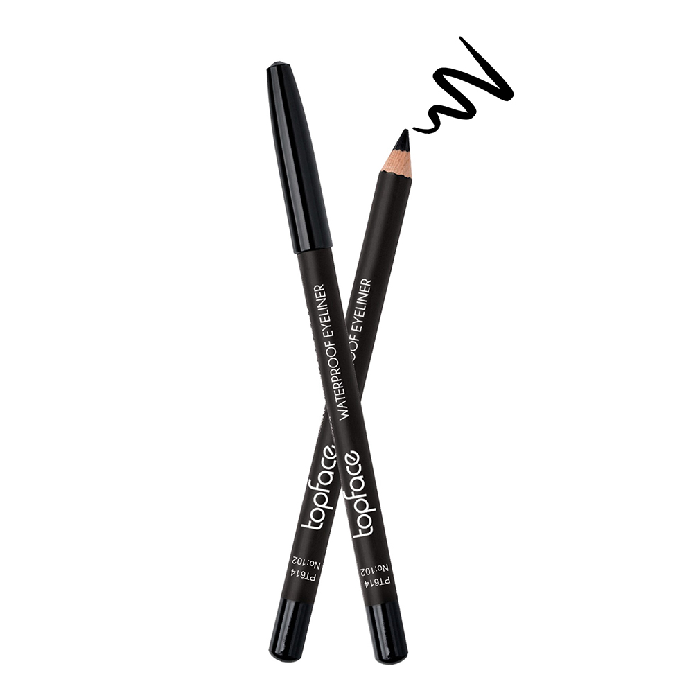 Олівець для очей TopFace Waterproof Eyeliner водостійкий PT614 відтінок 102, 1.14 г - фото 2