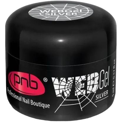 Гель паутинка PNB UV/LED Web Gel Silver 5 мл - фото 2