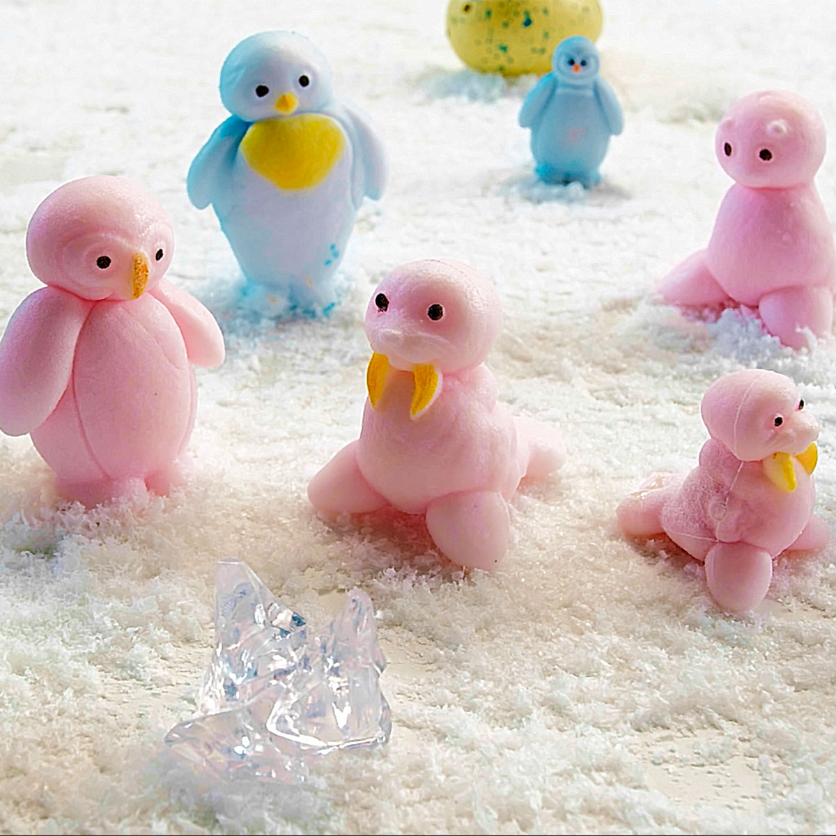 Набір іграшок, що ростуть в яйці #sbabam Penguin Еggs Пінгвіни та друзі, 12 шт. (T049-2019-CDU) - фото 4