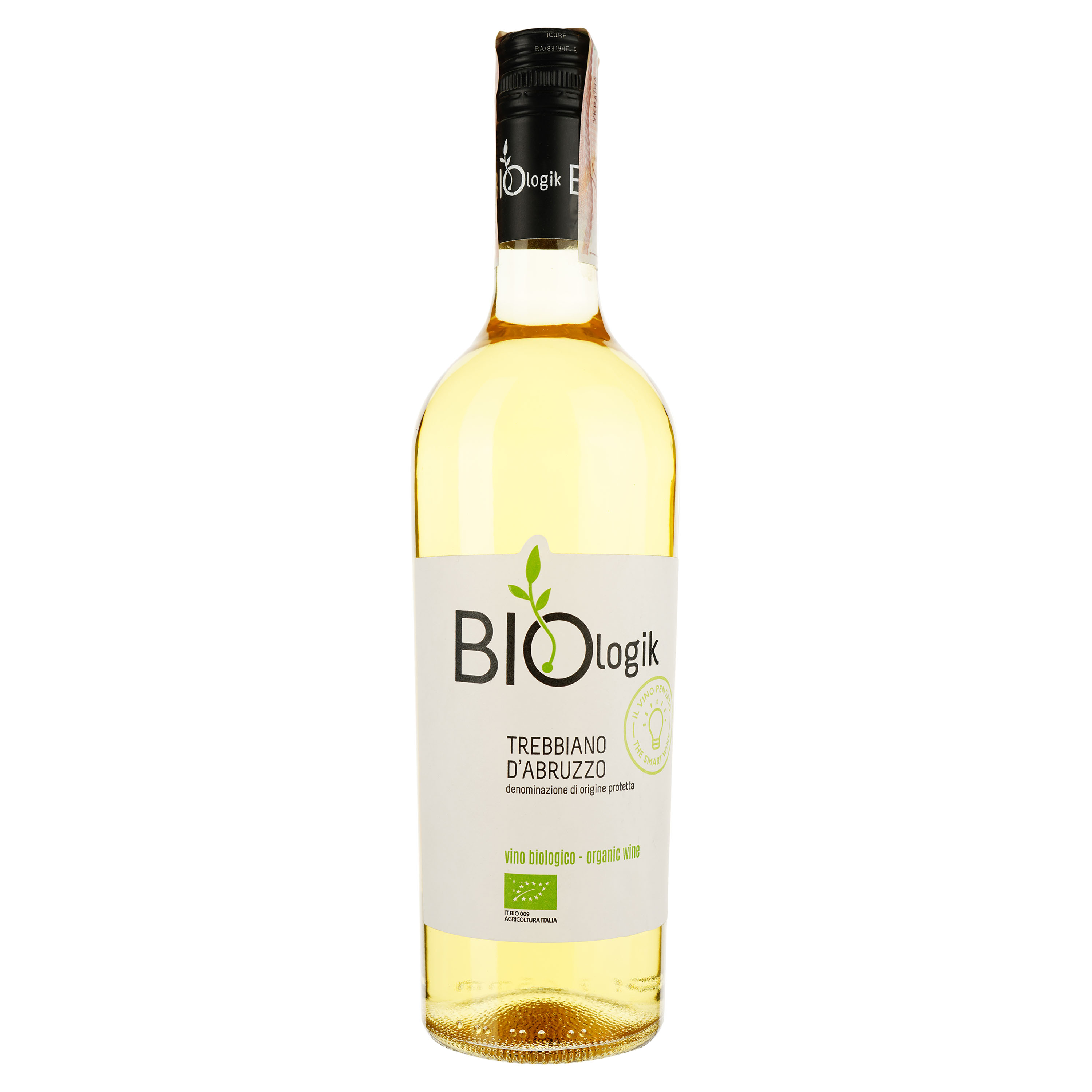 Вино Biologic Trebbiano d'Abruzzo, біле, сухе, Bio organic, 12,5%, 0,75 л - фото 1