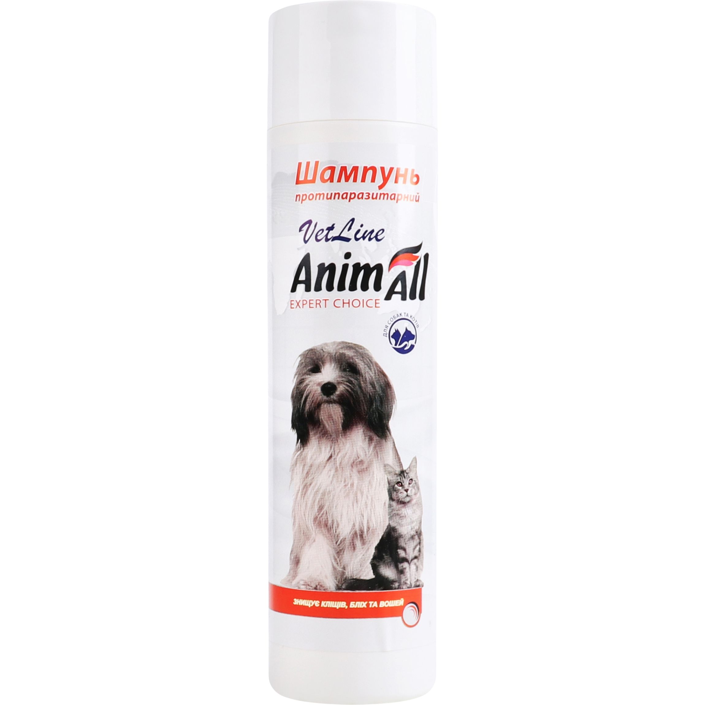 Шампунь антипаразитарний AnimAll VetLine для кішок і собак 250 мл - фото 1