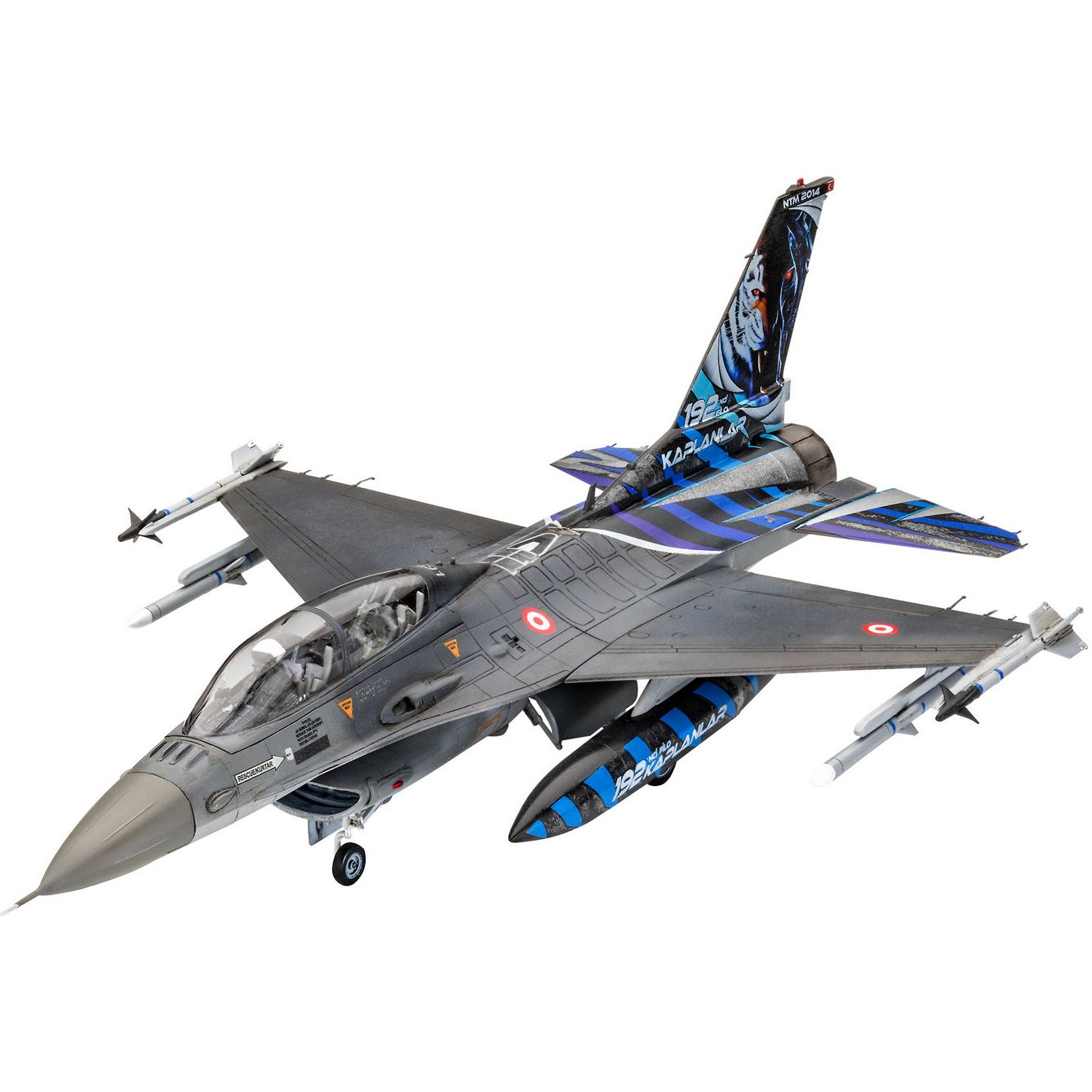 Збірна модель Revell Літак F-16D Tigermeet 2014, рівень 4, масштаб 1:72, 130 деталей (RVL-03844) - фото 3