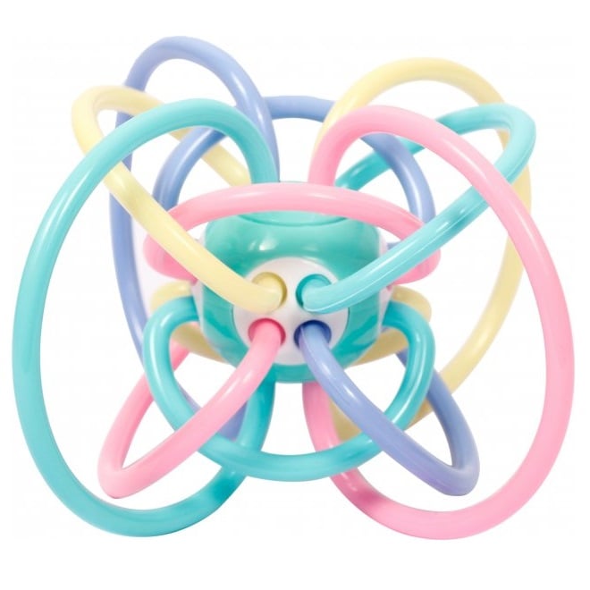 Розвиваюча іграшка Lindo Монтессорі, рожевий з блакитним (Б 414) - фото 1