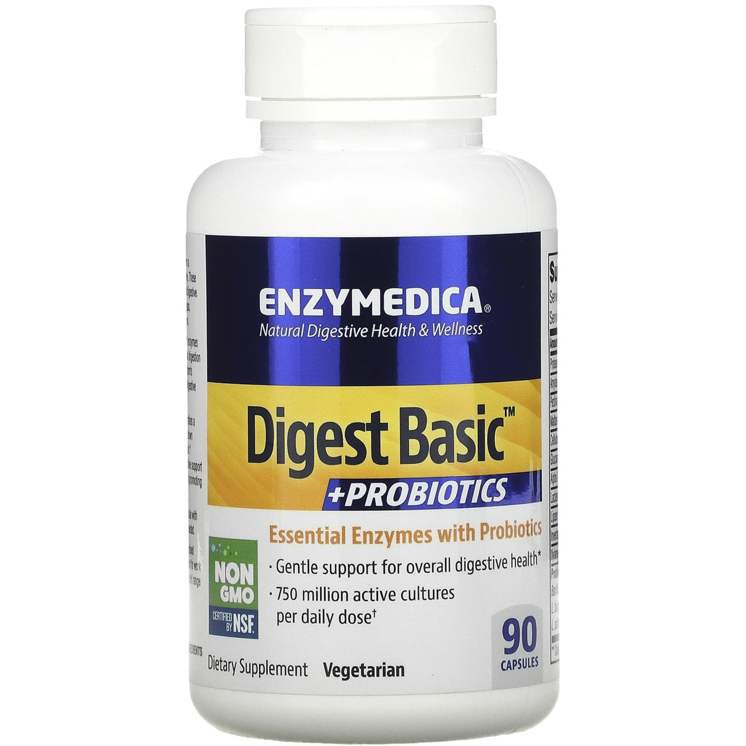 Ферменты с пробиотиками Enzymedica Digest Basic + Probiotics 90 капсул - фото 1