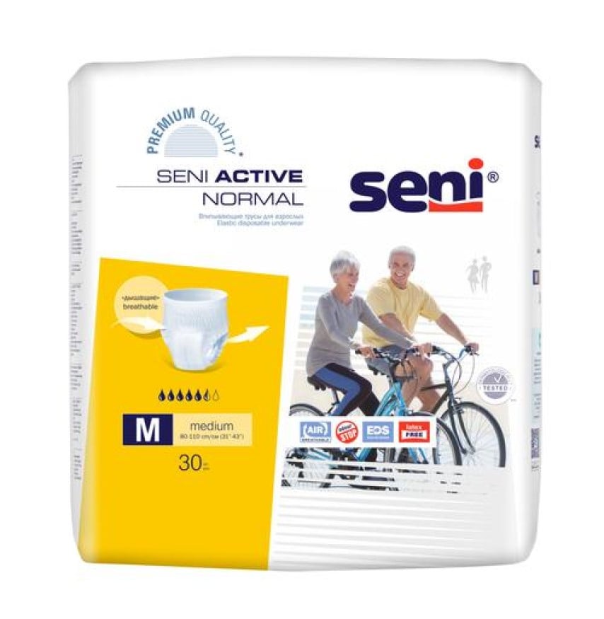 Подгузники-трусики для взрослых Seni Active Normal medium, 30 шт. (SE-096-ME30-RU0) - фото 1