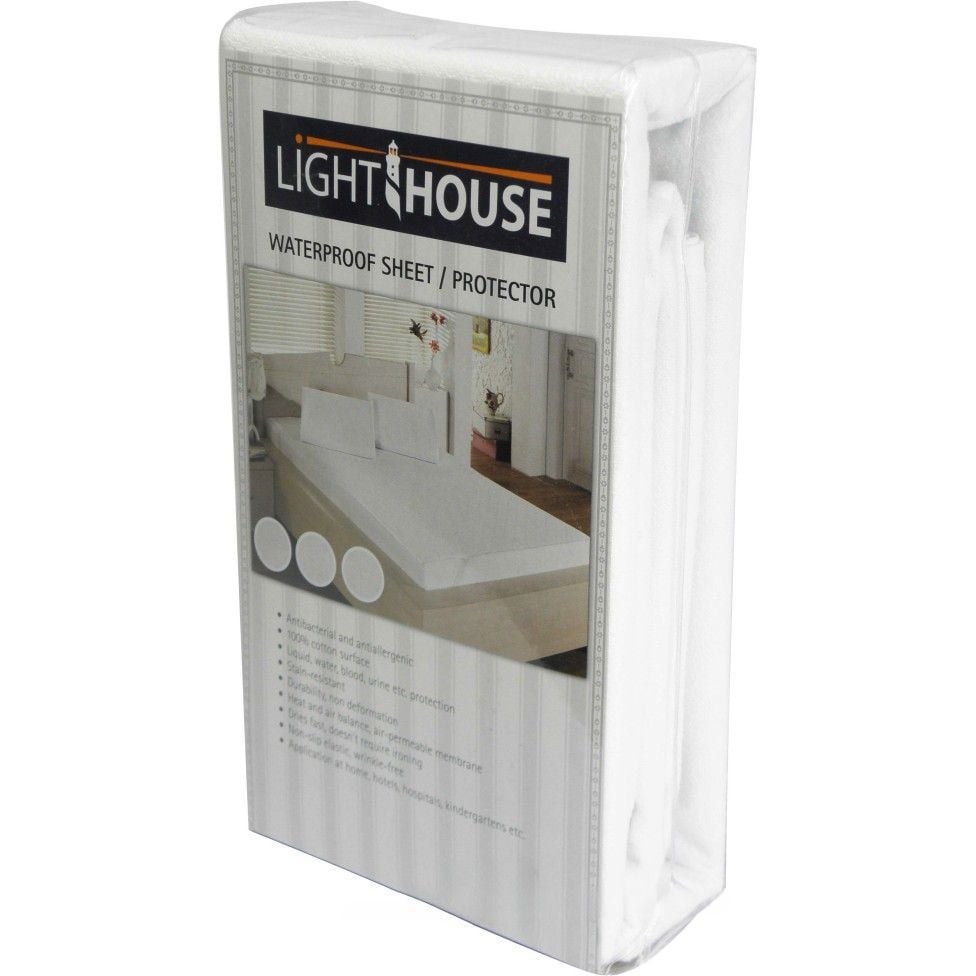 Наматрацник LightHouse Jersey Водонепроникний 200х90 см білий (48827) - фото 4