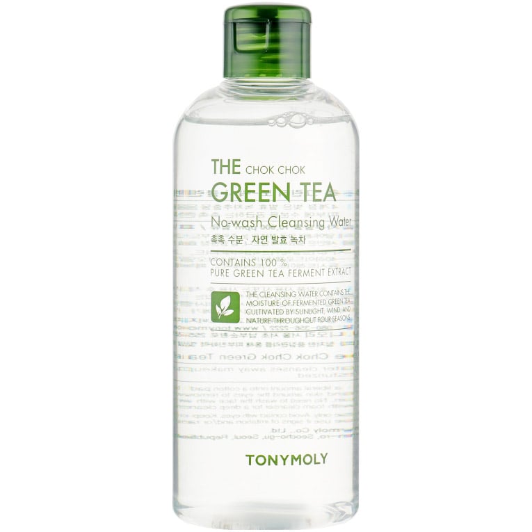 Очищающая вода для лица Tony Moly The Chok Chok Green Tea No-wash, 300 мл - фото 1