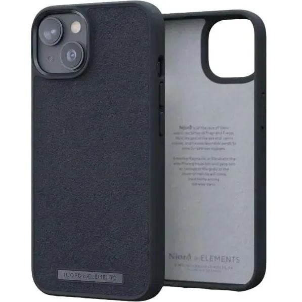 Чохол-накладка Njord Suede Comfort+ Case Black для iPhone 14 Plus - фото 1