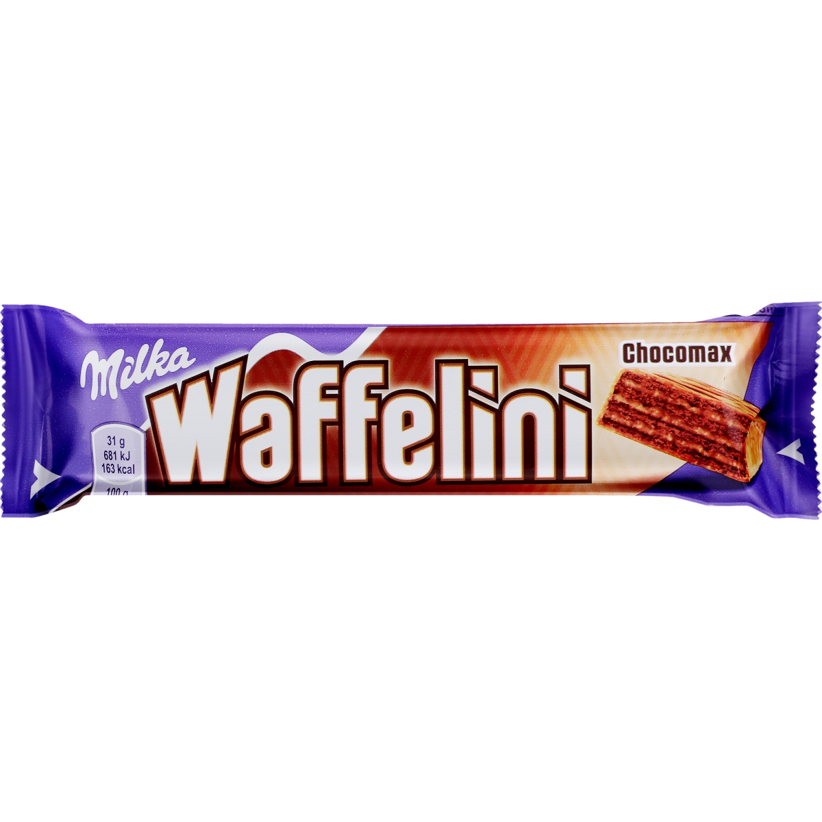 Вафля с какао Milka Waffelini Chocomax в молочном шоколаде 31 г - фото 1