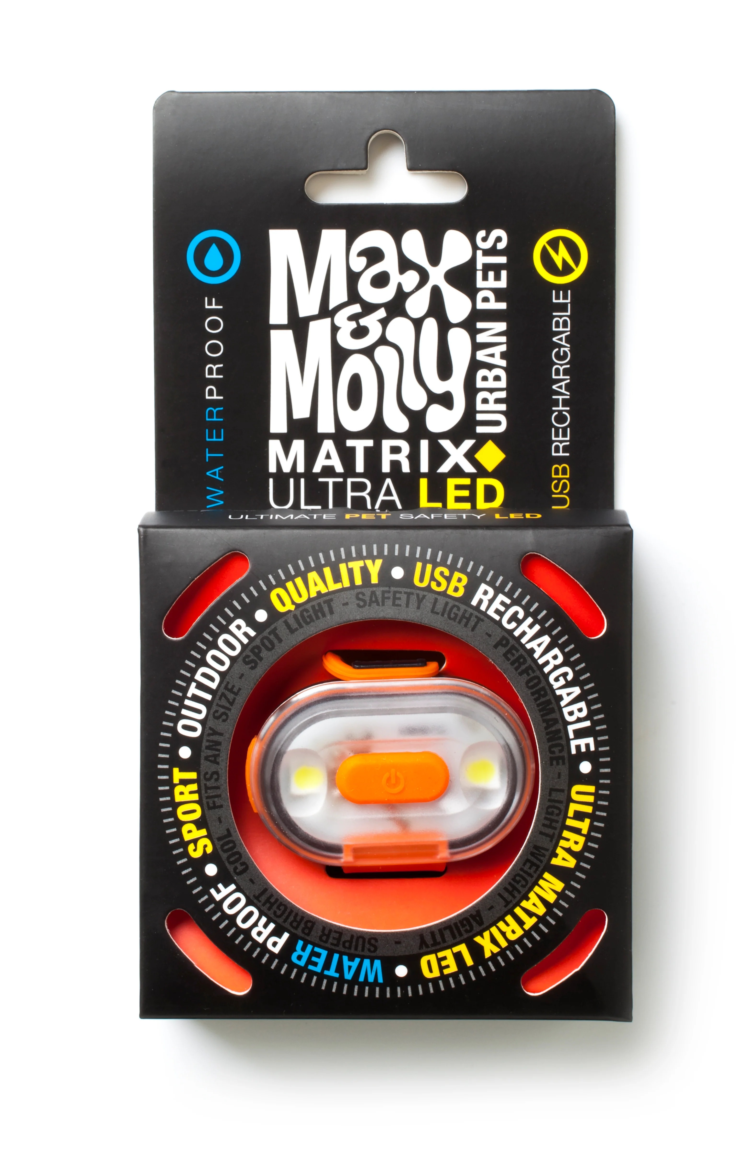 Фонарик светодиодный Max & Molly Matrix Ultra Led Safety Hanging Pack для собак на ошейник зеленый - фото 4