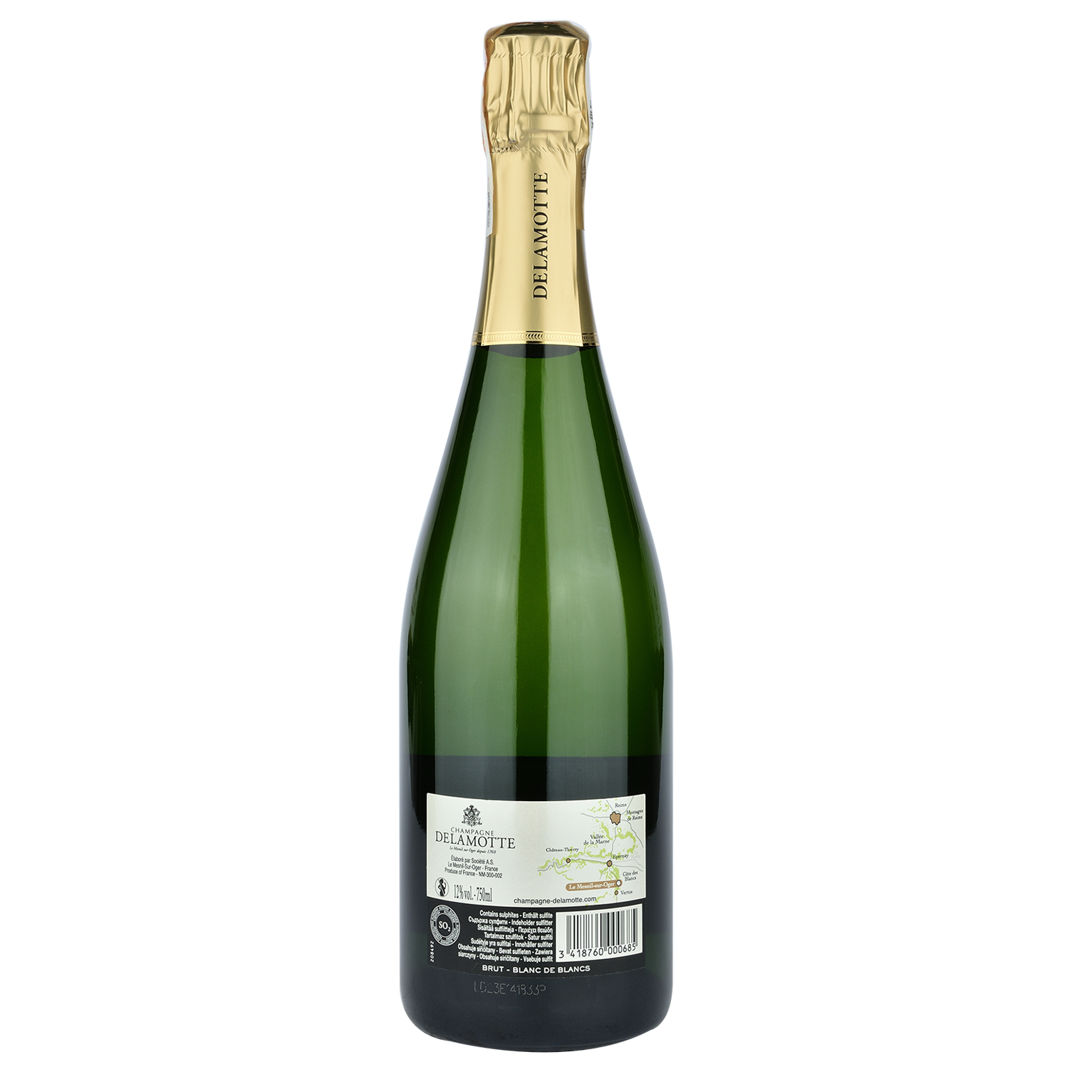 Шампанское Delamotte Brut Blanc de Blancs, белое, брют, 0,75 л (27247) - фото 2