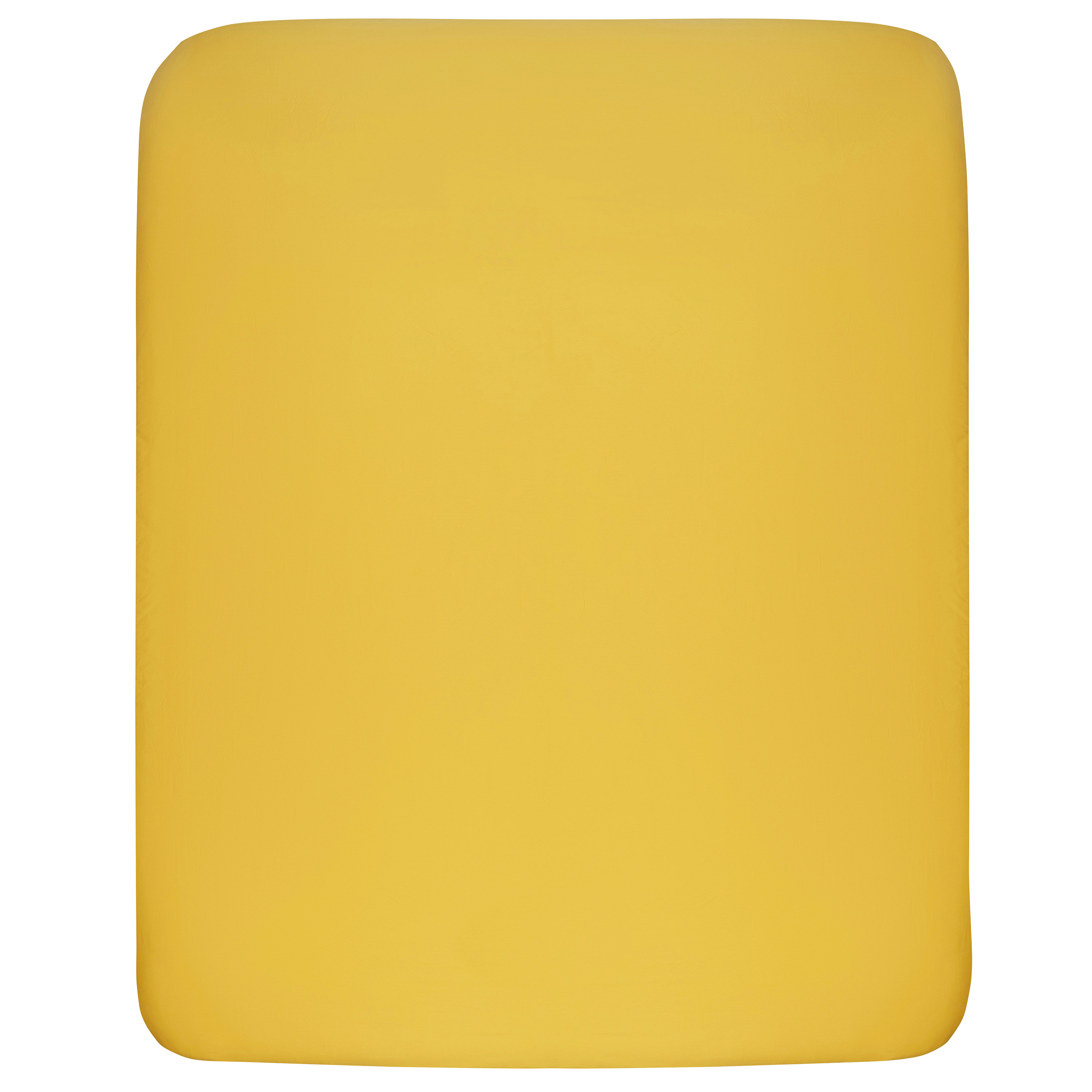 Простыня на резинке Ardesto Mix&Match сатин 180x200+30 см желтая (ART1820FSS) - фото 3