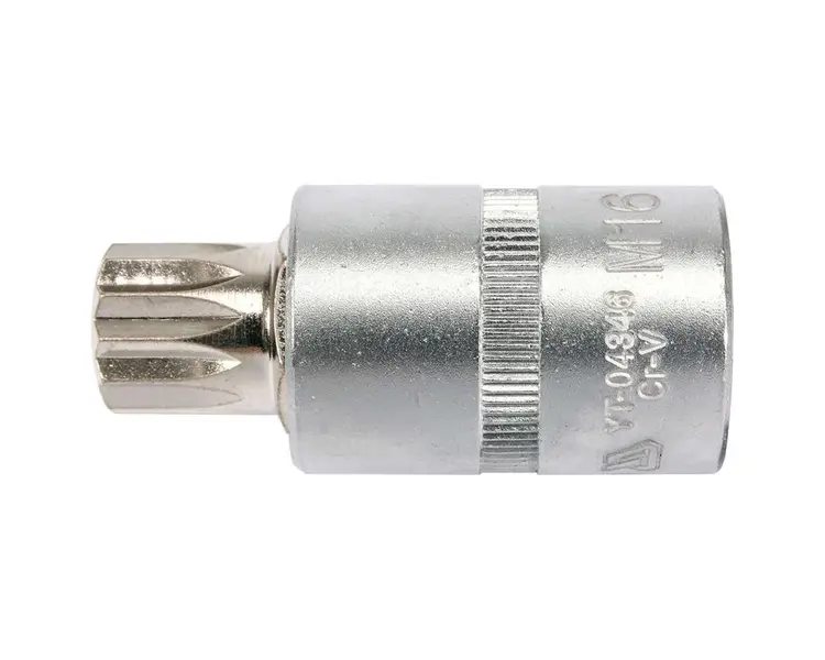 Головка торцева Yato квадрат 1/2" Spline M16 L= 55 мм (YT-04346) - фото 2