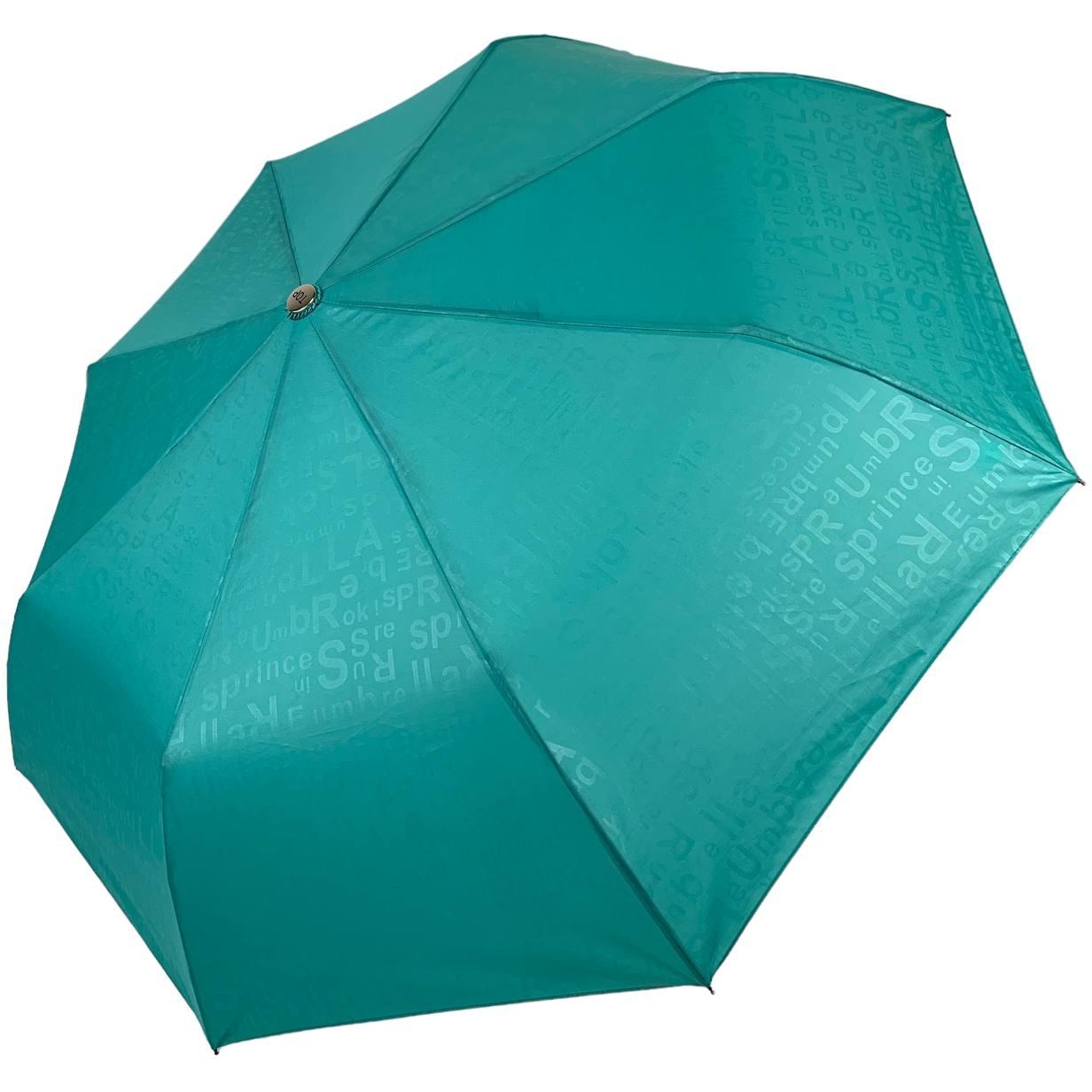 Женский складной зонтик полуавтомат Toprain 97 см бирюзовый - фото 1
