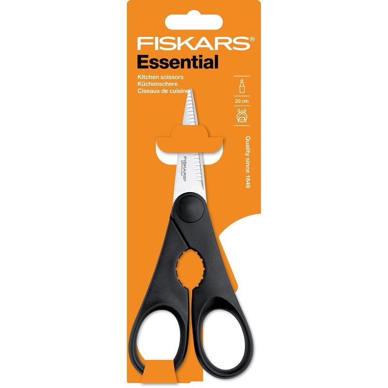 Ножницы кухонные Fiskars Essential кухонные с открывалкой для бутылок 25 см (1023820) - фото 3