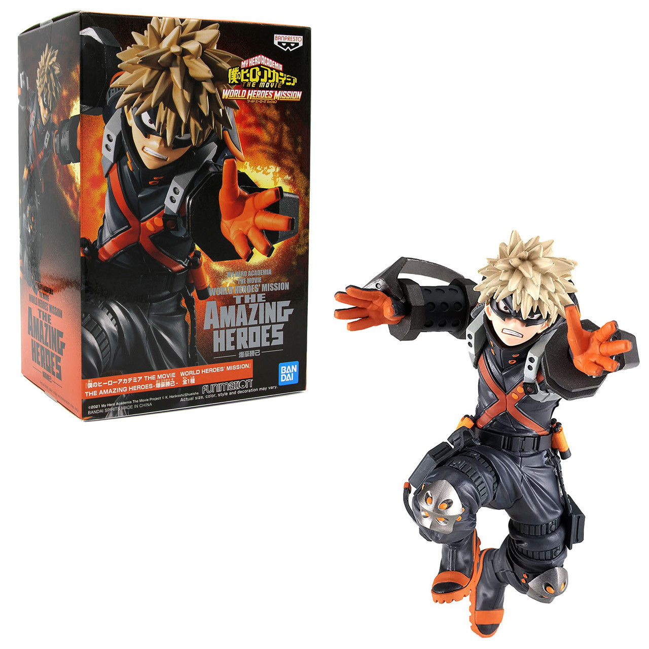 Фигурка Banpresto Моя Геройская Академия Кацуки Бакуго My Hero Academia Katsuki Bakugo 15 см WST B MHA KB 01 - фото 2