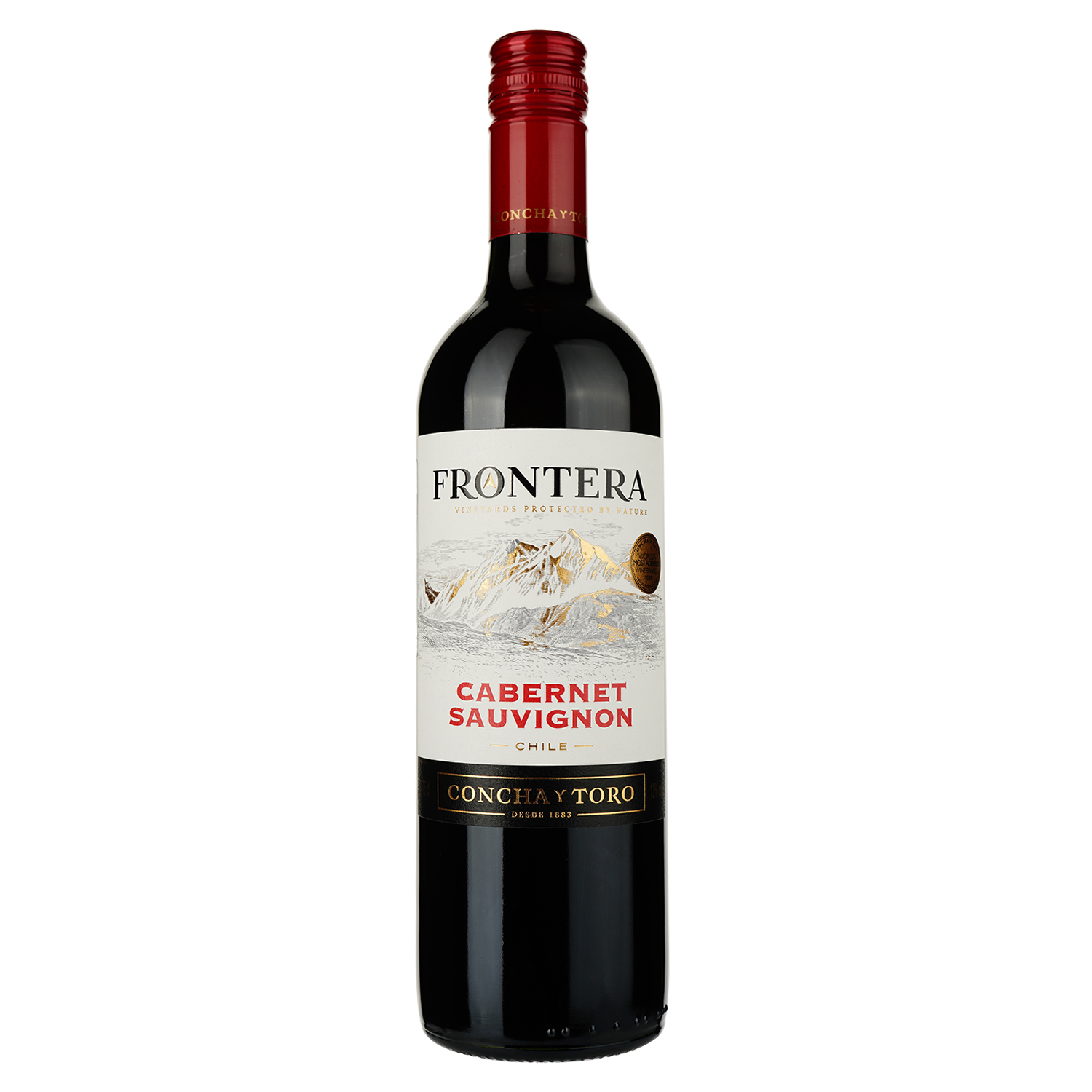 Вино Frontera Cabernet Sauvignon, червоне, напівсухе, 13%, 0,75 л - фото 1