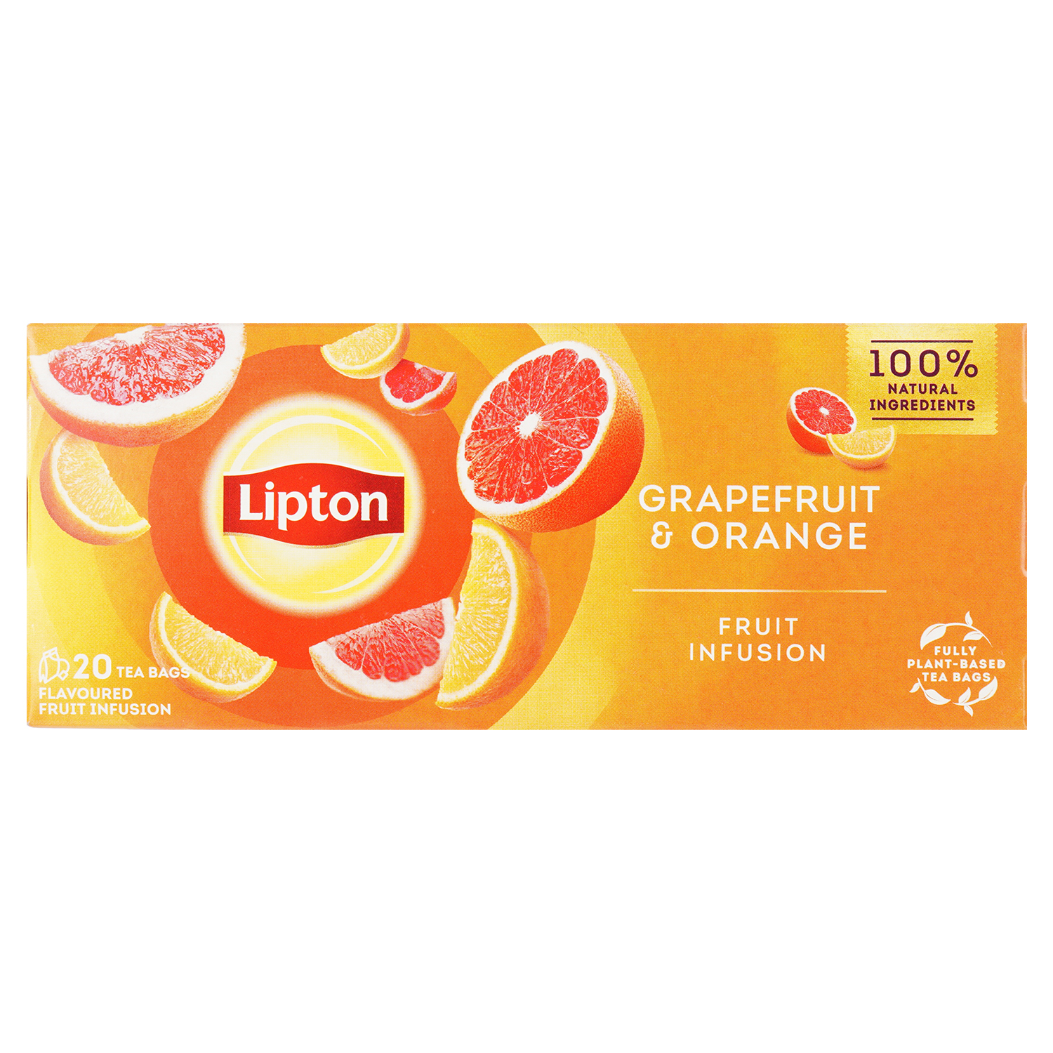 Чай фруктовий Lipton Grapefruit&Orange, 34 г (20 шт. х 1.7 г) (917445) - фото 1