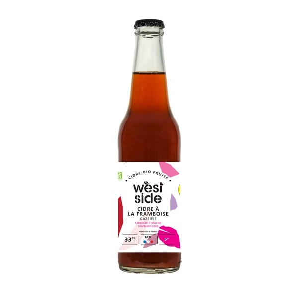 Сидр West Side Cidre Bio A La Framboise, 5%, 0,33 л (W8116) - фото 1