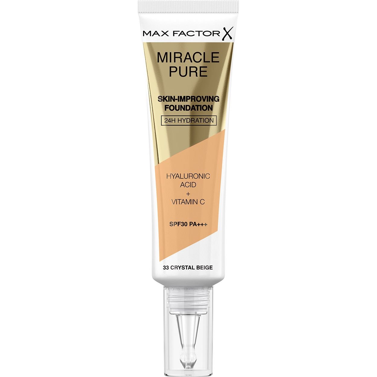Тональная основа Max Factor Miracle Pure Skin-Improving Foundation SPF30 тон 033 (Crystal Beige) 30 мл - фото 1