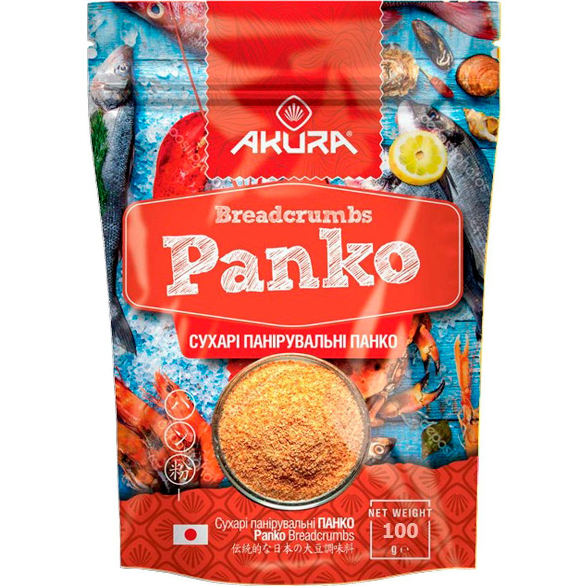 Панировочные сухари Akura Panko, 100 г - фото 1