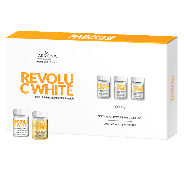 Ночной уход для лица Farmona Revolu C White, с витамином C, 25 мл (ампул по 5 мл) (5900117003008) - фото 1