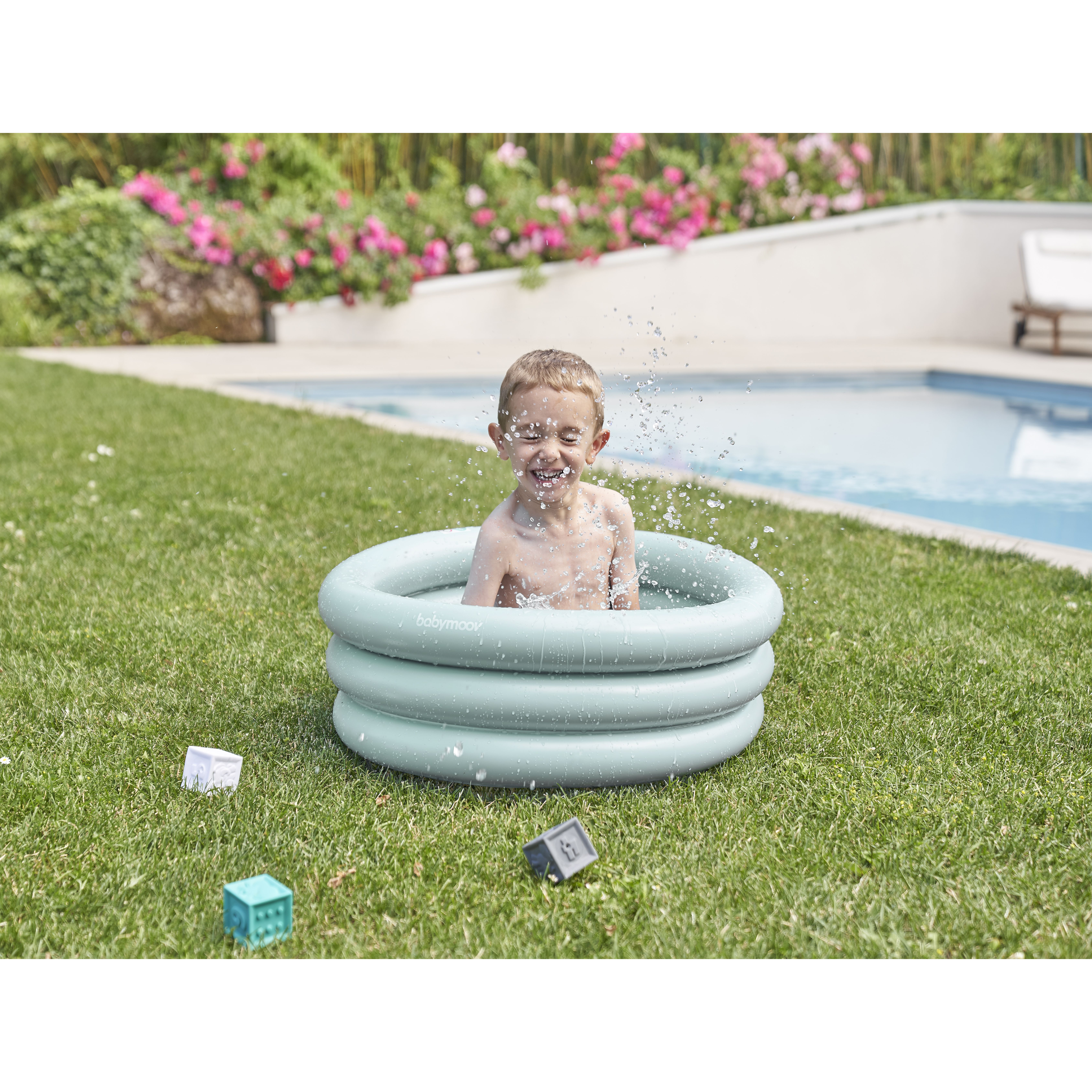 Надувная ванночка Babymoov Aqua Dots, голубая (A019410) - фото 5