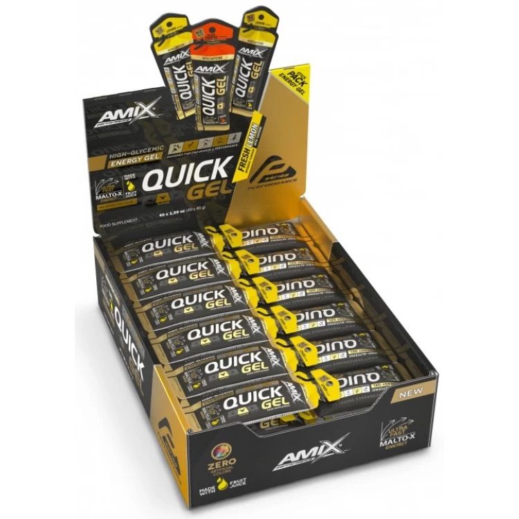 Изотоник Amix Performance Quick Gel with caffeine апельсин 45 г - фото 3