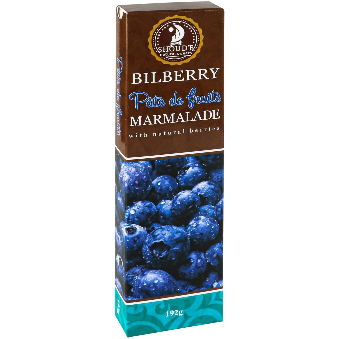 Мармелад Shoud'e Pate de Fruits Bilberry 140 г (699790) - фото 2