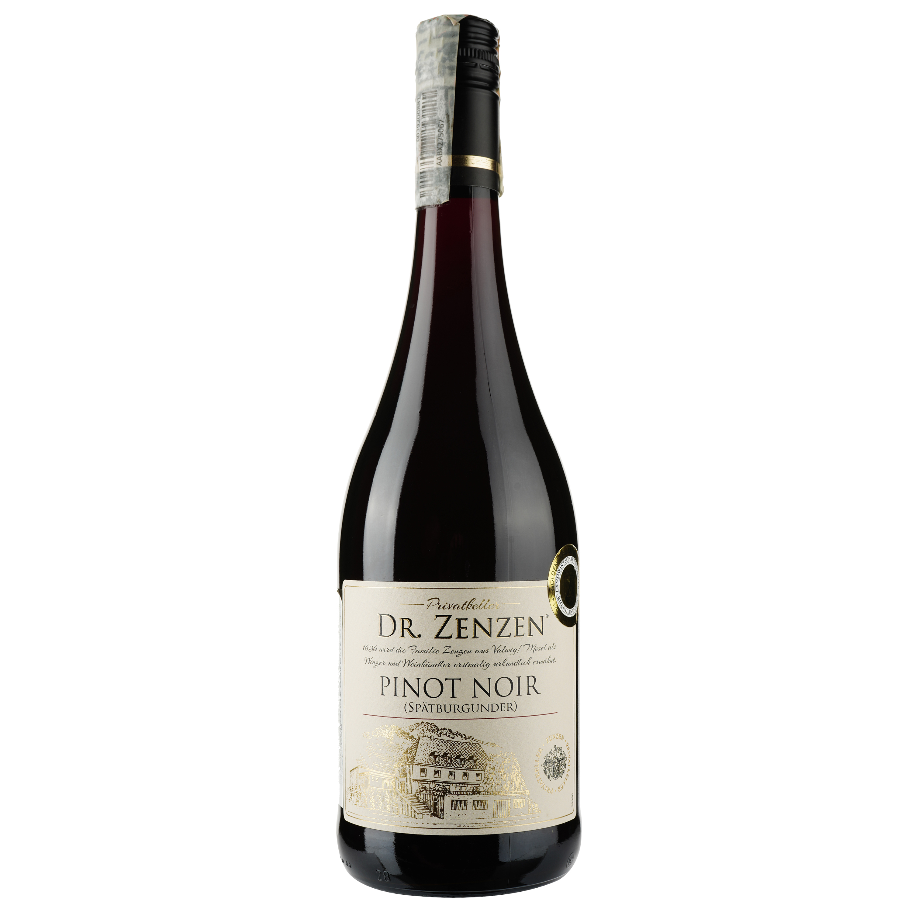 Вино Dr. Zenzen Privatkeller Spatburgunder, червоний, сухий, 14%, 0,75 л (ALR13831) - фото 1