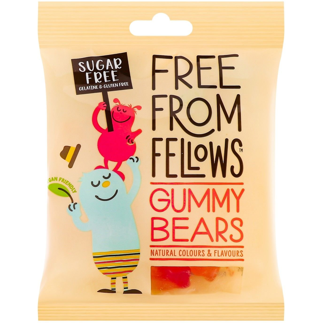 Цукерки Free From Fellows Gummy Bears жувальні 70 г (924638) - фото 1