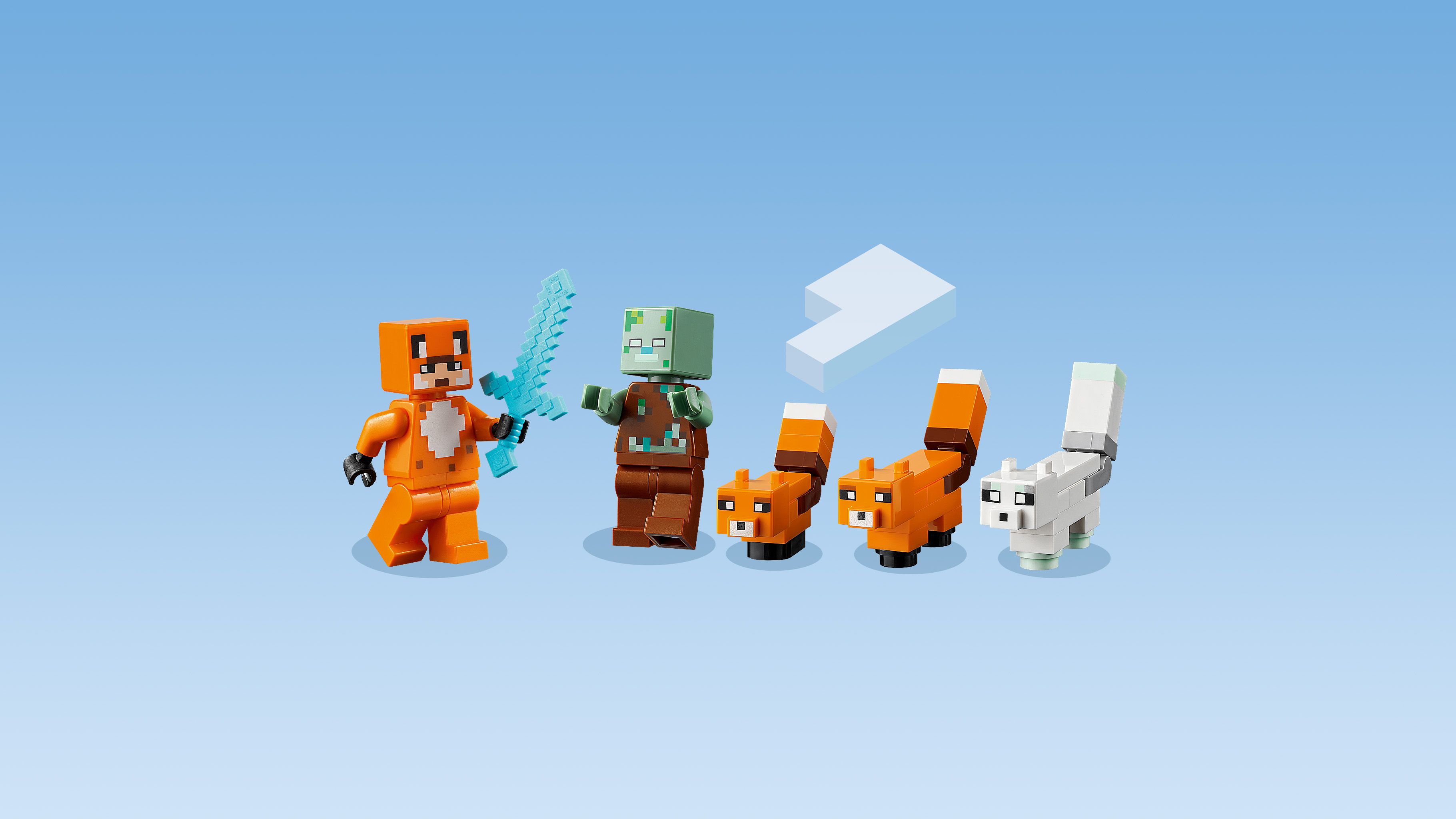 Конструктор LEGO Minecraft Лисья хижина, 193 деталей (21178) - фото 6