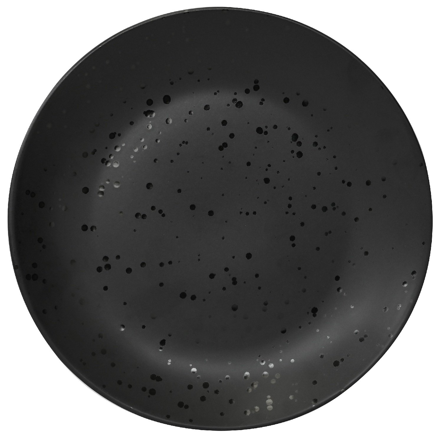Тарілка Limited Edition Mekkano обідня, 26.5 см, чорна (ZH-7015-1) - фото 1