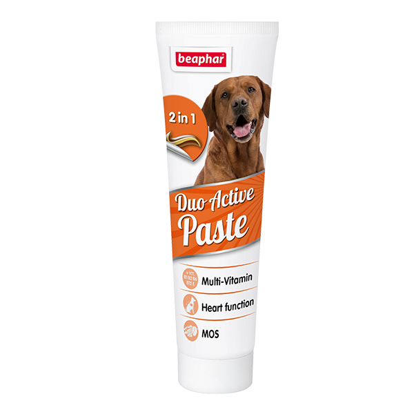 Мультивитаминная паста Beaphar Duo Active Paste для здоровья кишечника собак, 100 г (12960) - фото 1