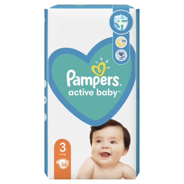 Підгузки Pampers Active Baby 3 (6-10 кг), 58 шт. - фото 2