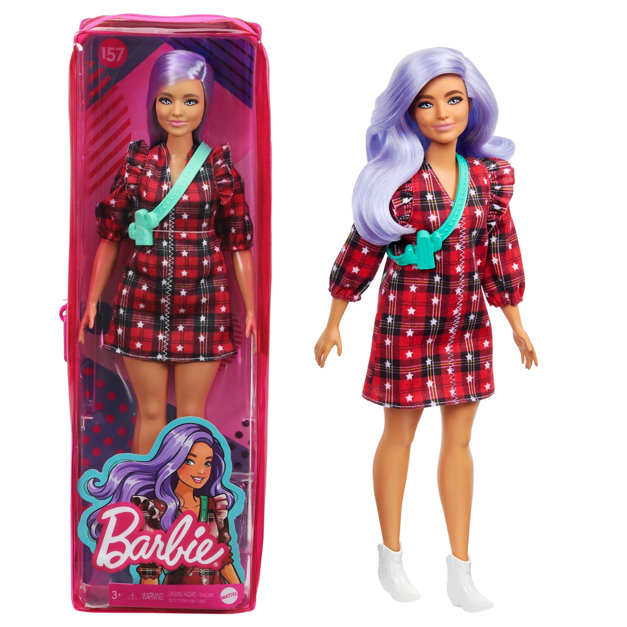 Кукла Barbie Модница в клетчатом платье (GRB49) - фото 7