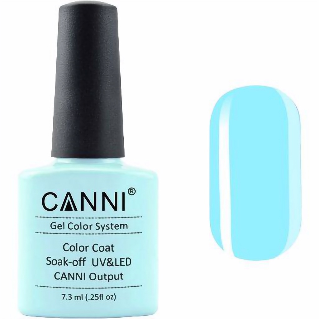 Гель-лак Canni Color Coat Soak-off UV&LED 04 ніжний бірюзовий 7.3 мл - фото 1