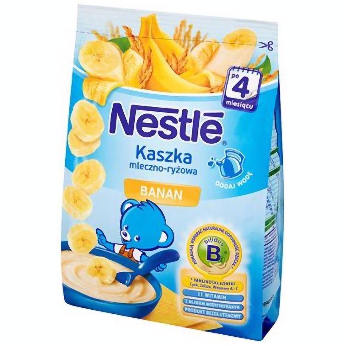 Молочная каша Nestle Рисовая с бананом 230 г - фото 1